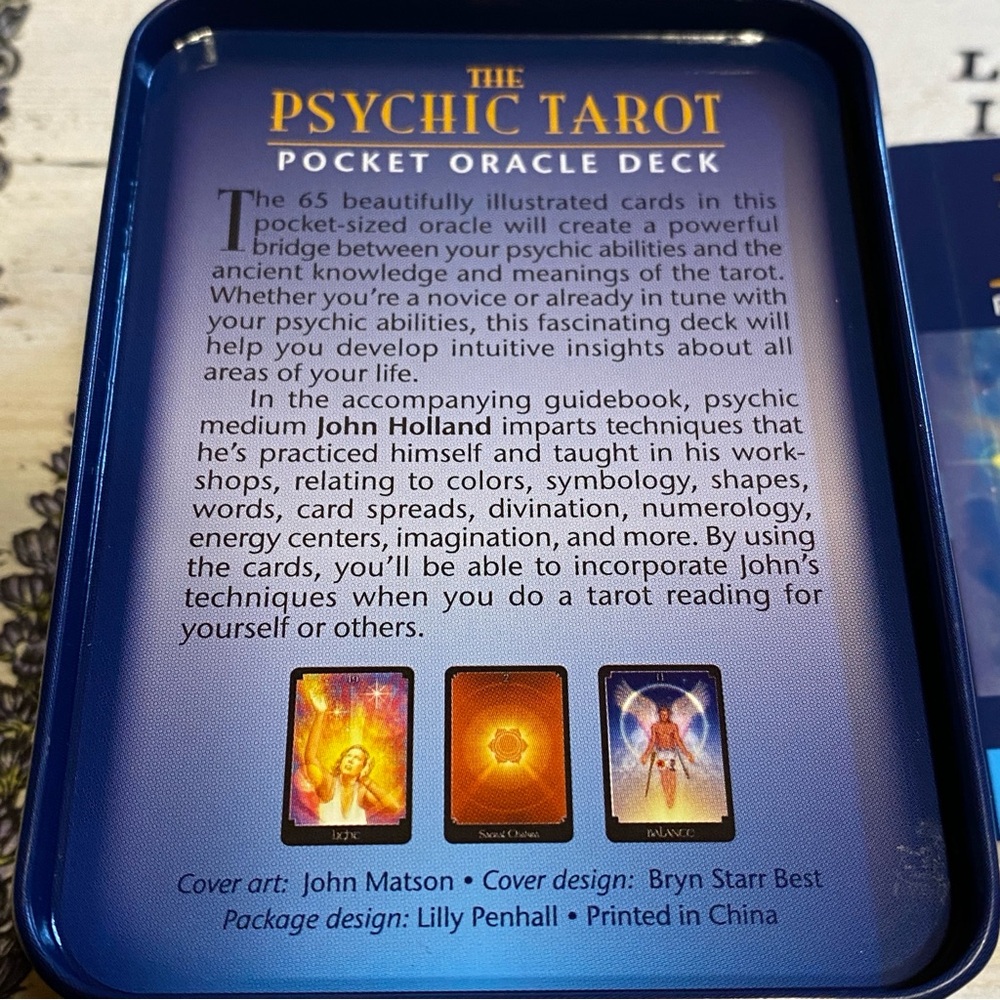 ORACLE - Psychic Tarot POCKET MINI SIZE 65-Card Deck by John Holland Guidebook - Picture 7 of 12